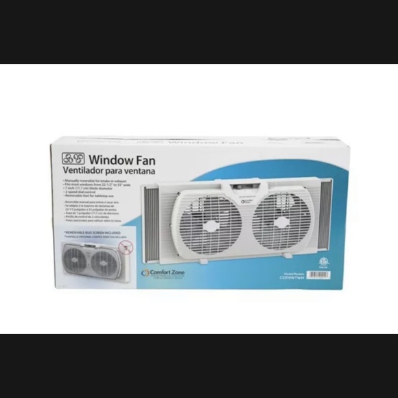 Comfort Zone Other Comfort Zone Twin Window Fan With Reversible Air